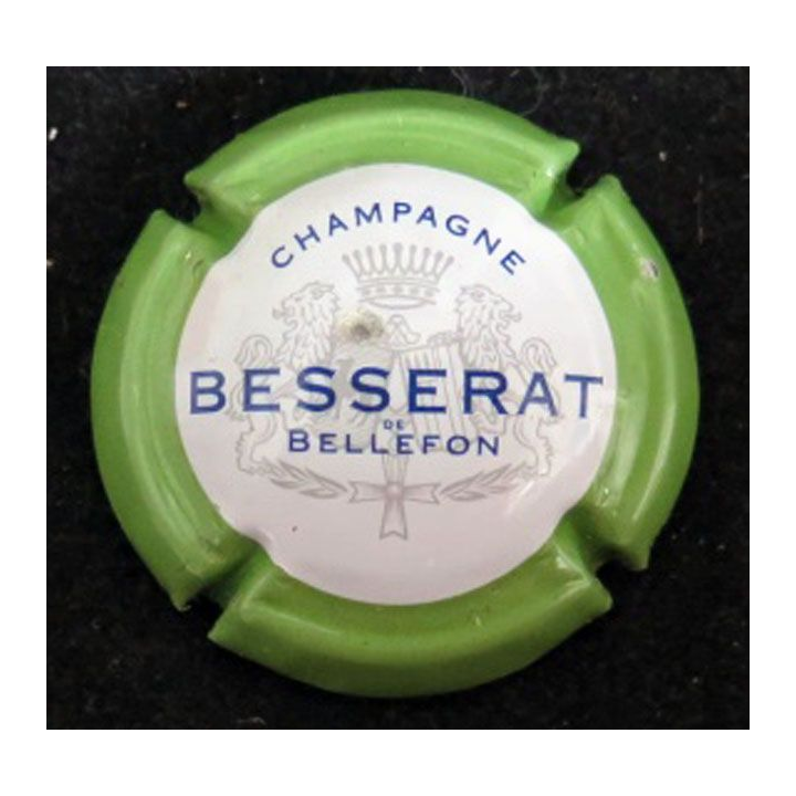Capsule Muselet de champagne Besserat Bellefon n° 31 vert pâle 32 mm