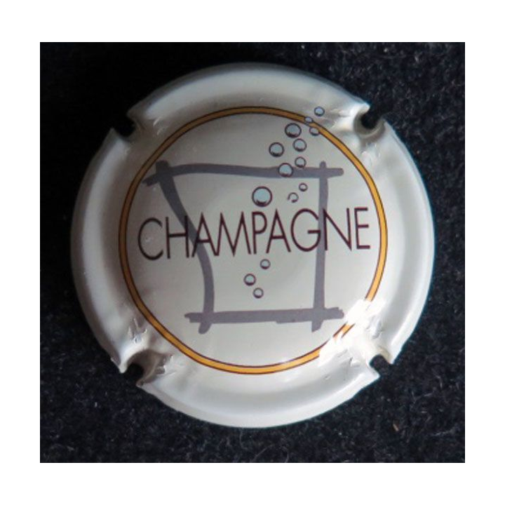 Capsule Muselet de champagne générique n° 717e contour crème pâle