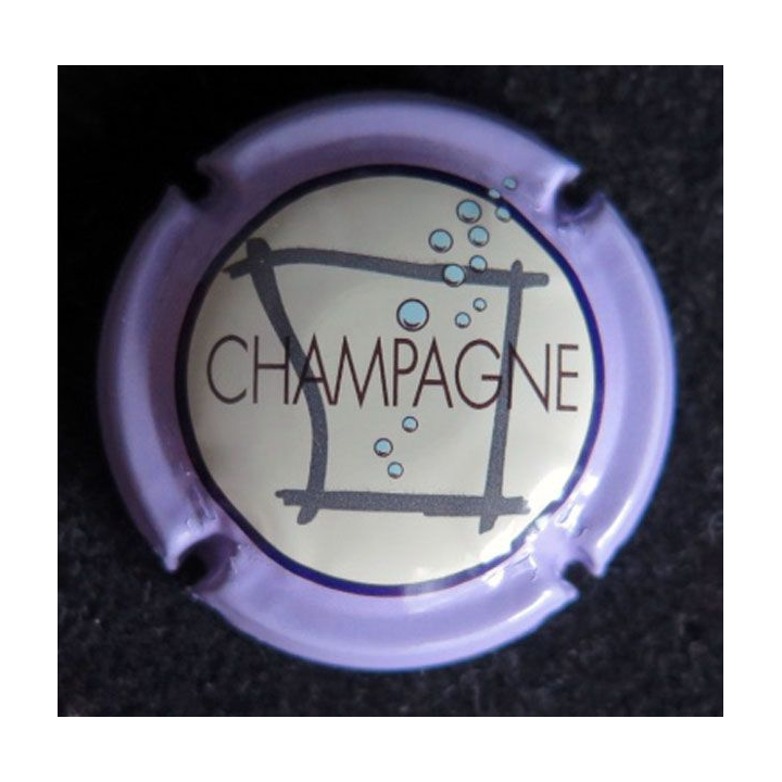 Capsule Muselet de champagne générique n° 717d contour violet
