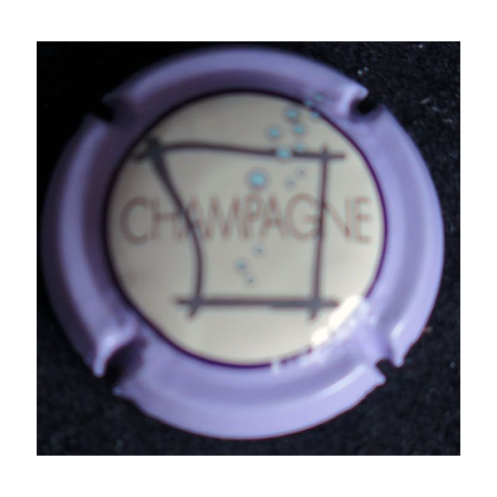 Capsule Muselet de champagne générique n° 717d contour violet
