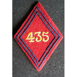 LOSANGE DE BRAS MODÈLE 45 : 435° régiment d'artillerie antiaérienne