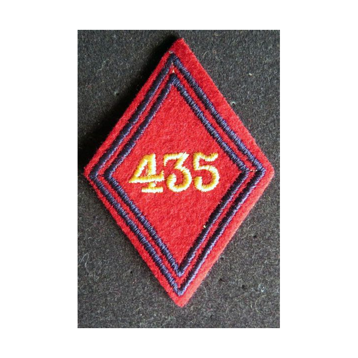 LOSANGE DE BRAS MODÈLE 45 : 435° régiment d'artillerie antiaérienne