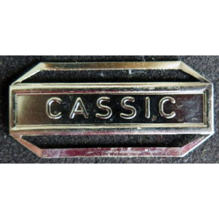 Barrette " CASSIC " en métal argenté