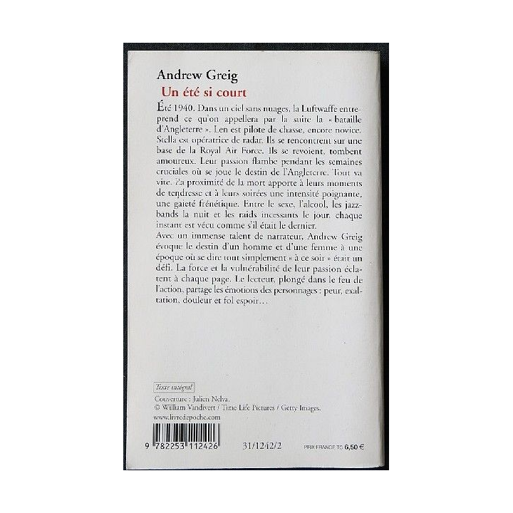 Un été si cours écrit par Andrew Greig aux éditions Le livre de poche - F004