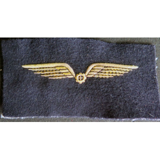 Vieil Insigne de brevet de mécanicien de l'armée de l'air en cannetille 