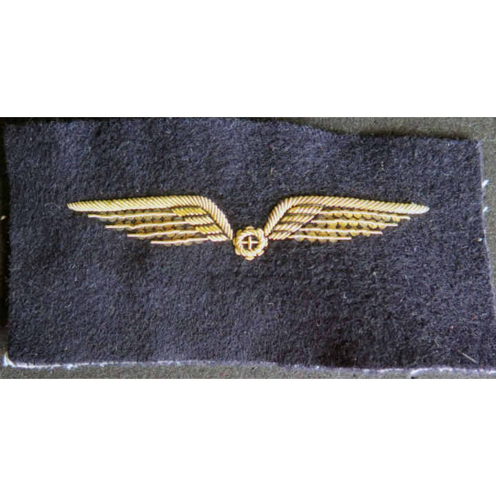 Vieil Insigne de brevet de mécanicien de l'armée de l'air en cannetille 