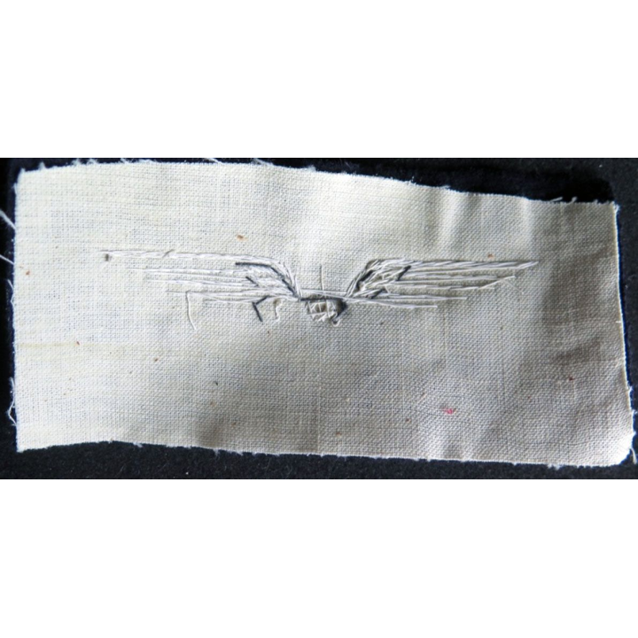 Vieil Insigne de brevet de mécanicien de l'armée de l'air en cannetille 