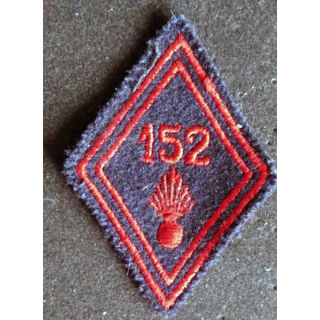LOSANGE DE BRAS MODÈLE 45 : 152° régiment d'infanterie troupe