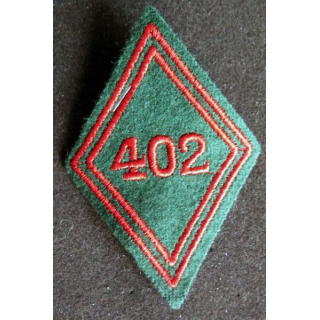 LOSANGE DE BRAS MODÈLE 45 : 402° Bataillon des services train troupe