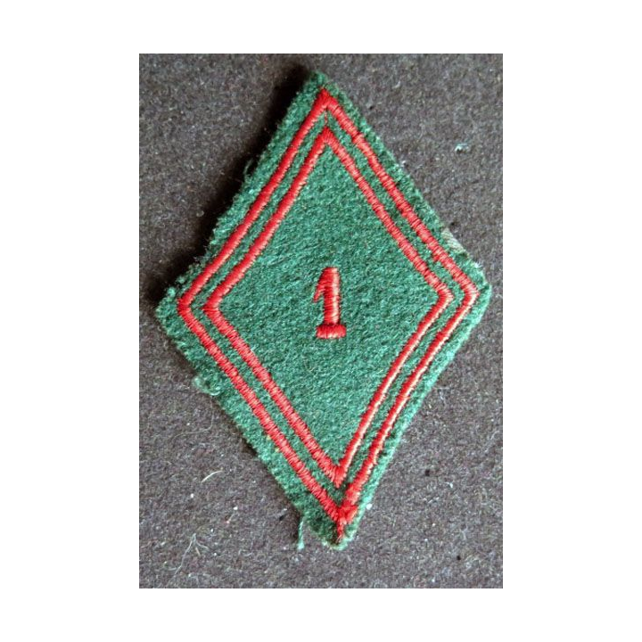 LOSANGE DE BRAS MODÈLE 45 : 1° régiment du train troupe