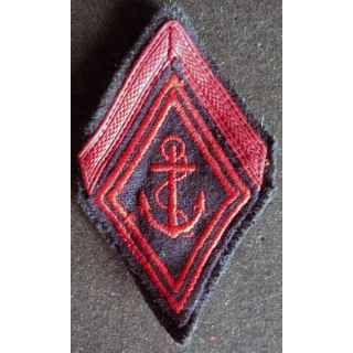 LOSANGE DE BRAS MODÈLE 45 :1° Classe de régiment des troupes de marine