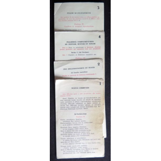 Textus communes et psaumes en latin 4 fiches 