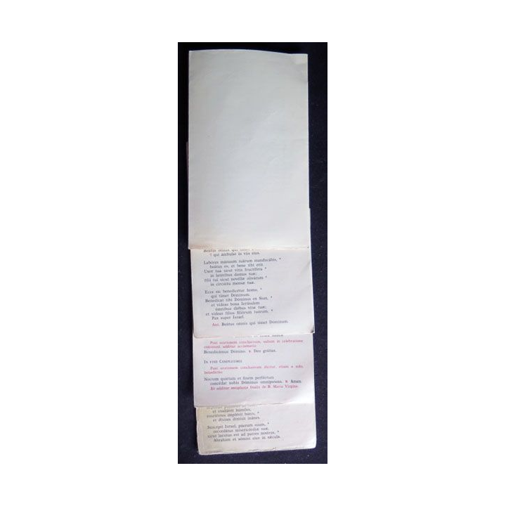 Textus communes et psaumes en latin 4 fiches 