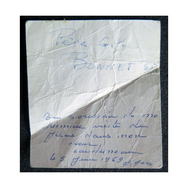 carte de communion solennelle dédicacée