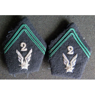 paire d'insignes de col du 2° RHC régiment d'hélicoptères de combat