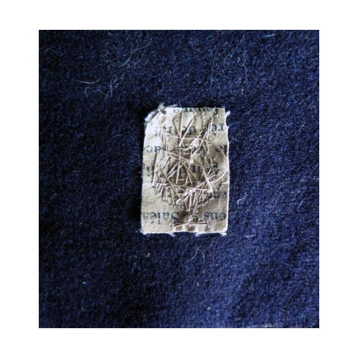Insigne de la musique sur tissu noir en cannetille superbe