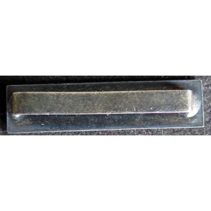 Barrette " TRANSMISSIONS " en métal argenté
