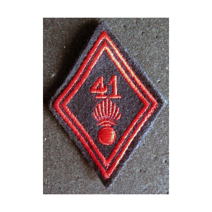 LOSANGE DE BRAS MODÈLE 45 : 41° régiment d'infanterie troupe