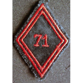 LOSANGE DE BRAS MODÈLE 45 : 71° Régiment du génie troupe