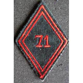 LOSANGE DE BRAS MODÈLE 45 : 71° Régiment du génie troupe