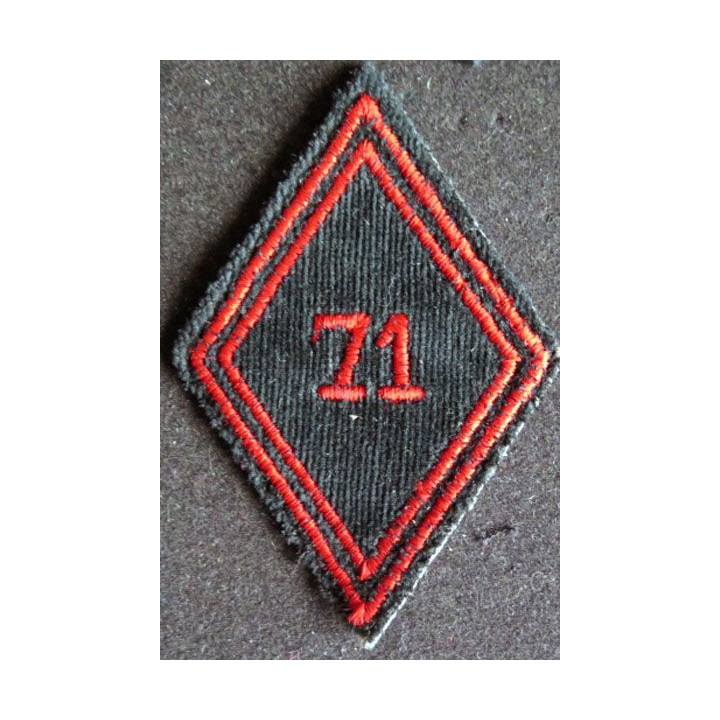 LOSANGE DE BRAS MODÈLE 45 : 71° Régiment du génie troupe