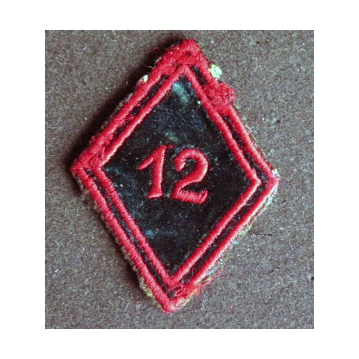 LOSANGE DE BRAS MODÈLE 45 : 12° Régiment du génie troupe