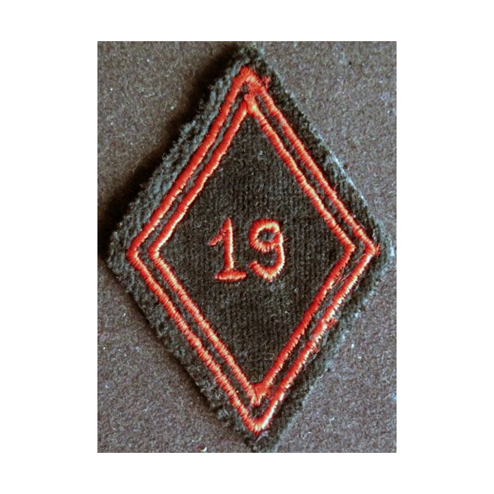 LOSANGE DE BRAS MODÈLE 45 : 19° Régiment du génie troupe