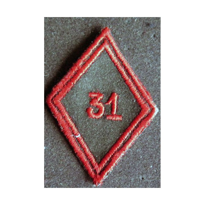 LOSANGE DE BRAS MODÈLE 45 : 31° Régiment du génie troupe