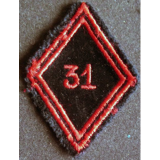 LOSANGE DE BRAS MODÈLE 45 : 31° Régiment du génie troupe