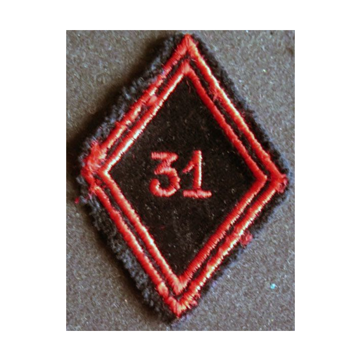 LOSANGE DE BRAS MODÈLE 45 : 31° Régiment du génie troupe