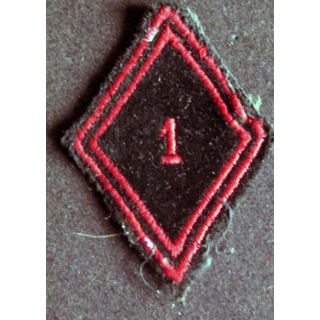 LOSANGE DE BRAS MODÈLE 45 : 1° Régiment du génie troupe
