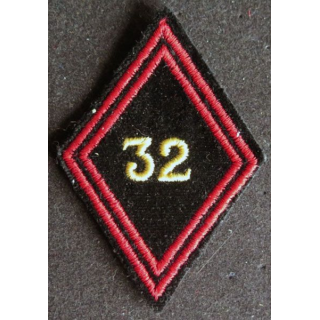 LOSANGE DE BRAS MODÈLE 45 : 32° Régiment du génie cadre