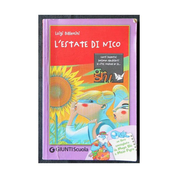 L'Estate di mico écrit par Luigi Ballerini aux éditions Giunti Scuola - F006